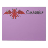 Bloc-note Little Red Devil Thunder_Cove (Devant)