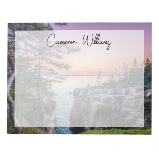 Bloc-note Littoral | Parc national Ravens Nest Acadia Maine (Devant)