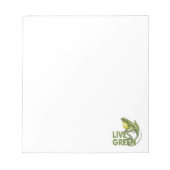 Bloc-note Live Green (Devant)