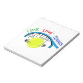 BLOC-NOTE LIVE LOVE TENNIS (Tourné)