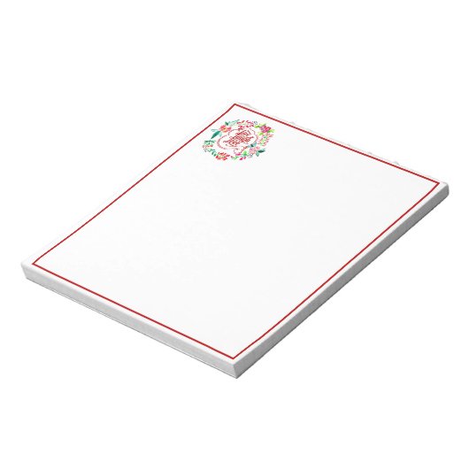 Bloc-note Live rire amour floral (Tourné)