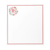 Bloc-note Live rire amour floral (Devant)