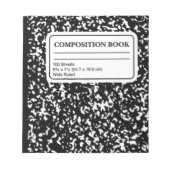Bloc-note Livre de composition (Devant)