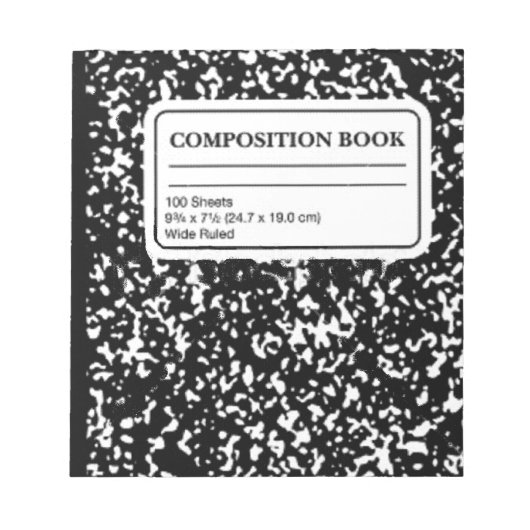 Bloc-note Livre de composition (Devant)