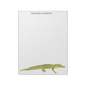 Bloc-note Livre d'écriture personnalisée de l'alligator vert (Tourné)