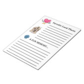 Bloc-note Livre d'hôtes classeur, vacances, etc. Plan de not (Incliné)