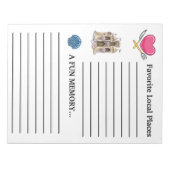 Bloc-note Livre d'hôtes classeur, vacances, etc. Plan de not (Devant)