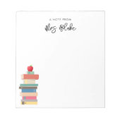 Bloc-note Livres d'appréciation de l'enseignant Apple (Devant)