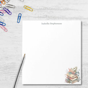 Bloc-note Livres Floraux Aquarelle Livre Personnalisé Amateu