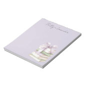 Bloc-note Livres Vert Pistache Violet Lavande (Tourné)