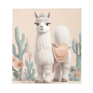 Bloc-note Llama à selle dans le désert