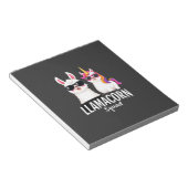 Bloc-note Llamacorn Squad Drôle de licorne Llama Squad Noël (Incliné)