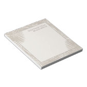 Bloc-note Location de plage Tropical Nom d'origine Personnal (Incliné)