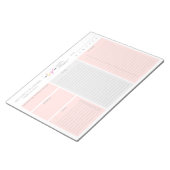 Bloc-note Logo Blush rose moderne Mot de passe quotidien (Incliné)