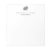 Bloc-note Logo Chic Parapluie De Plage (Devant)