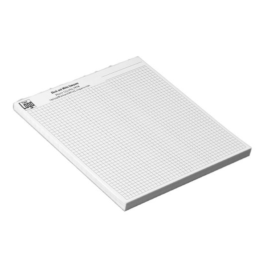 Bloc-note Logo Commerce Note Objet Grille de planification G (Incliné)
