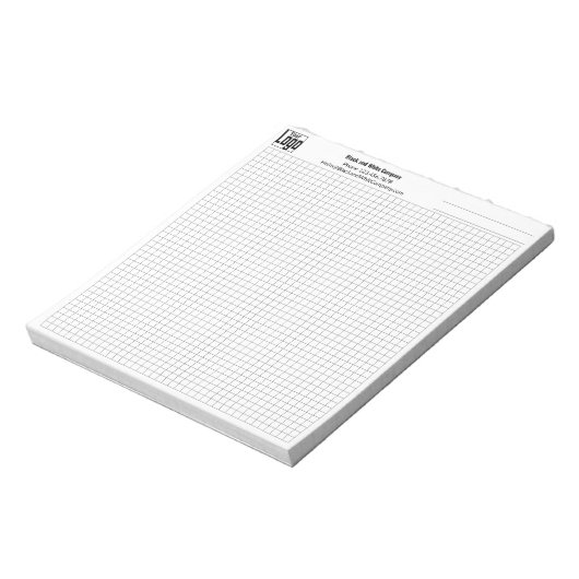 Bloc-note Logo Commerce Note Objet Grille de planification G (Tourné)