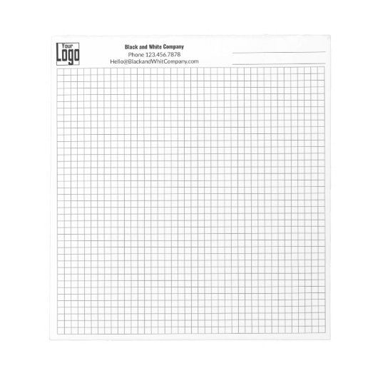 Bloc-note Logo Commerce Note Objet Grille de planification G (Devant)