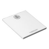 Bloc-note Logo de base de société d'affaires ou de bureau (Incliné)