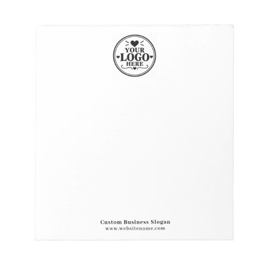 Bloc-note Logo de base de société d'affaires ou de bureau (Devant)
