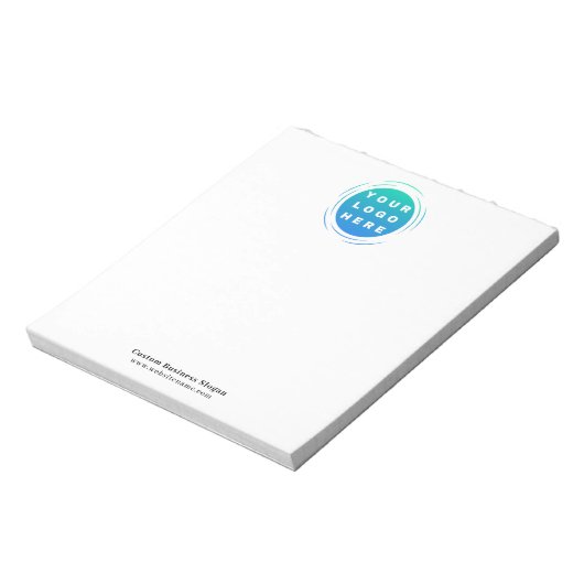 Bloc-note Logo de base pour une entreprise ou un bureau (Tourné)