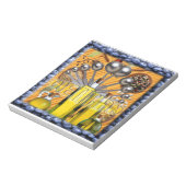 BLOC-NOTE LOGO DE COLLAGE DE NOURRITURE DE DIÉTÉTICIEN (Tourné)