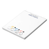 Bloc-note Logo de course à vélo Personnalisé (Tourné)