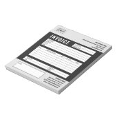 Bloc-note Logo de facture professionnelle personnalisée mini (Tourné)