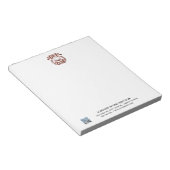 Bloc-note Logo de golf et code QR non ligné (Incliné)