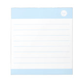 BLOC-NOTE LOGO DE LA COMPAGNIE D'AFFAIRES BLEUE ET BLANCHE (Devant)