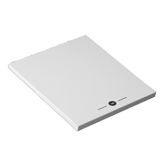 Bloc-note Logo de la société Simple Grey (Incliné)