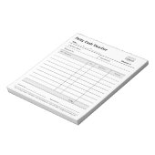 Bloc-note Logo de l'entreprise Frais d'entreprise Pièce just (Tourné)