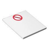 Bloc-note Logo de lutte contre l'intimidation par Shirley Ta (Incliné)