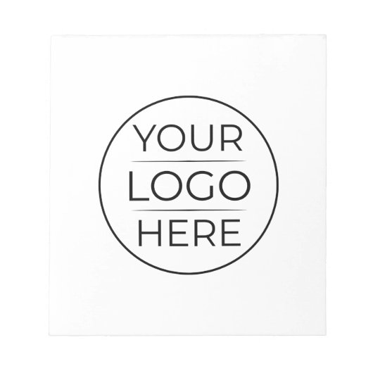 Bloc-note Logo de marque d'entreprise moderne (Devant)