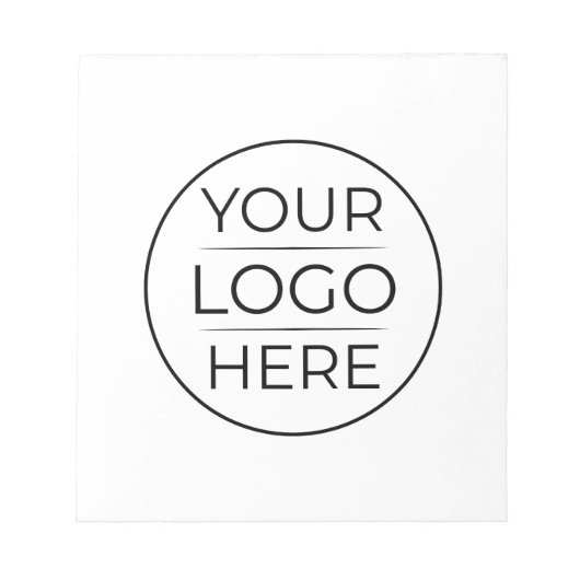Bloc-note Logo de marque d'entreprise moderne (Devant)