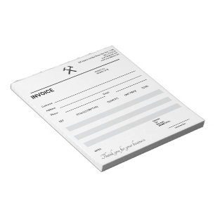 Bloc-note Logo de marteau en bois rustique pour entrepreneur