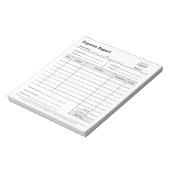 Bloc-note Logo de remboursement simple des dépenses d'entrep (Tourné)