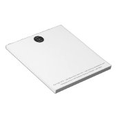 Bloc-note Logo de société commerciale professionnelle minima (Incliné)