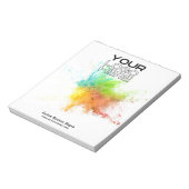 Bloc-note Logo de votre entreprise (Tourné)