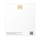 Bloc-note Logo d'entreprise couleur de marque de code QR (Devant)
