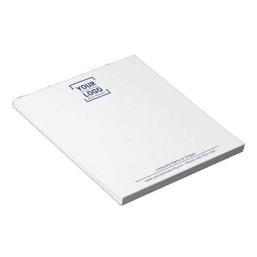 Bloc-note Logo d'entreprise et de bureau commercial (Incliné)