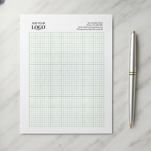 Bloc-note Logo d'entreprise minimaliste 5 x 5 graphiques