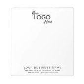 Bloc-note Logo d'entreprise moderne (Devant)