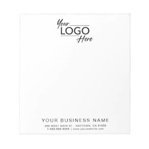 Bloc-note Logo d'entreprise moderne