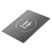 Bloc-note Logo d'entreprise ou design & texte modifiable (Incliné)