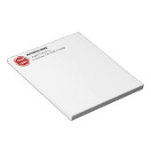 Bloc-note Logo d'entreprise PERSONNALISABLE (Incliné)