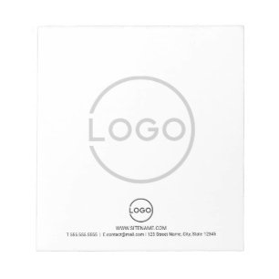 Bloc-note Logo d'entreprise personnalisé avec texte personna