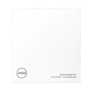 Bloc-note Logo d'entreprise personnalisé avec texte personna