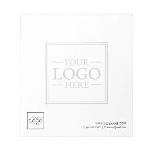 Bloc-note Logo d'entreprise personnalisé avec texte personna