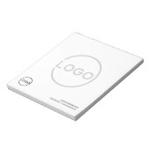 Bloc-note Logo d'entreprise personnalisé avec texte personna (Tourné)